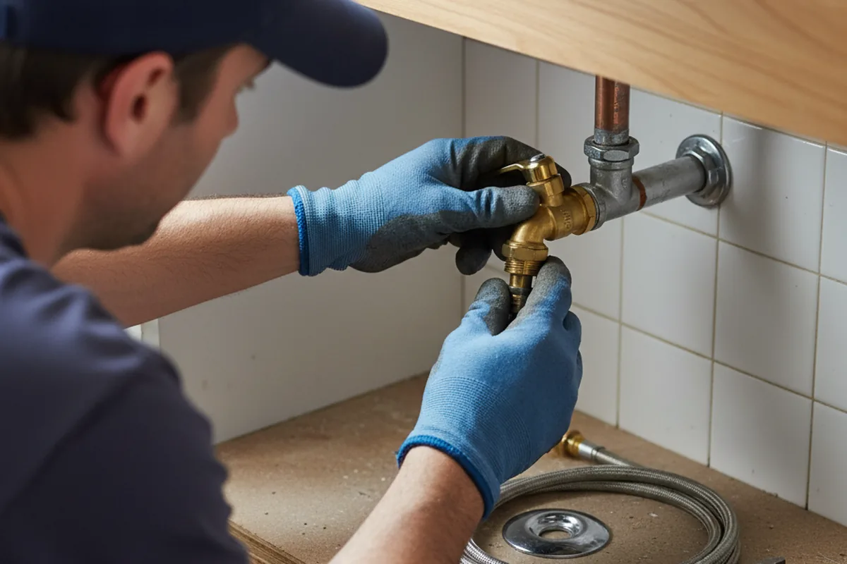 Shutoff valve and fitting work during Emergency Plumbing in Lake City